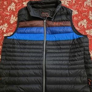 Cotopaxi Black, Blue, and Brown Puffer Vest